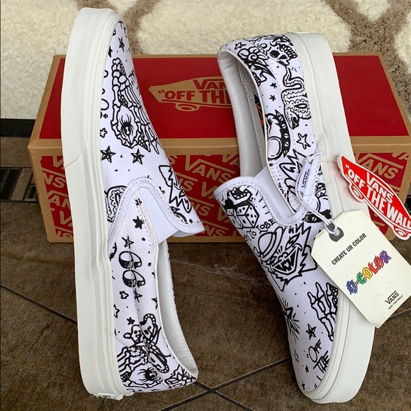 VANS CLASSIC SLIP-ON U-Color Tattoo/True WMNS - Picture 2 of 16